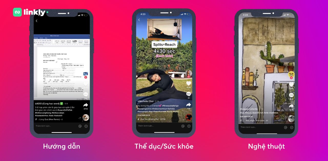 loại content dễ viral trên TikTok